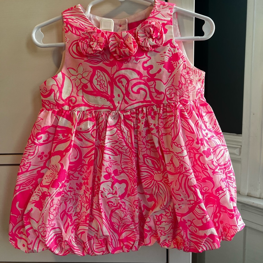 Lilly Pulitzer Hot pink bubble dress